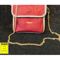 Henriette skindtaske i lkkert bldt okseskind med skindfoer. Eget design.