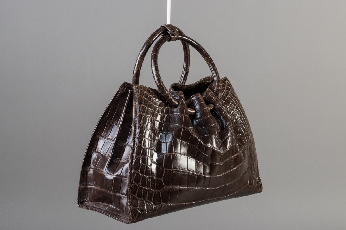 Belønning Galaxy pelleten Via la Moda Vintage taske i brunt læder - Luksus og brand Vintage tasker -  Læderprojektet