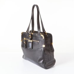 Prada Vintage taske i sort kalveskind