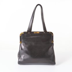 Prada Vintage taske i sort kalveskind