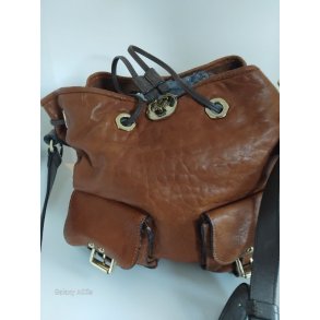 Mulberry pose taske i lysebrunt kalveskind
