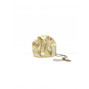 Aftentaske i guld materiale med kde.