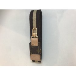 Skulder rem med Louis Vuitton logo Canvas, Vachetta lder samt hardware i Guld