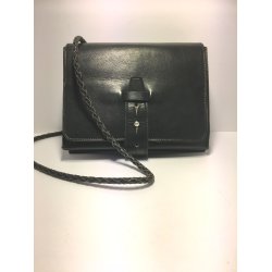 Lkker Vintage taske i bldt kraftigt Oksehud.