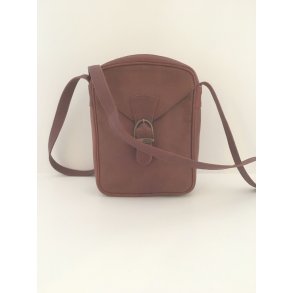 Vintage Unisex taske i brunt.