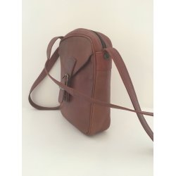 Vintage Unisex taske i brunt.