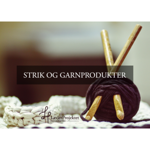 Strik og garnprodukter også med Louis Vuitton Logo